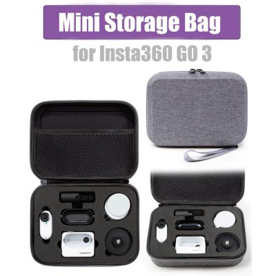 กระเป๋าใส่เหรียญขนาดเล็กสำหรับ Insta360ไป3เคสพกพากระเป๋าถือกล่องนิรภัยสำหรับ Insta360อุปกรณ์เสริมกล้อง3ตัว