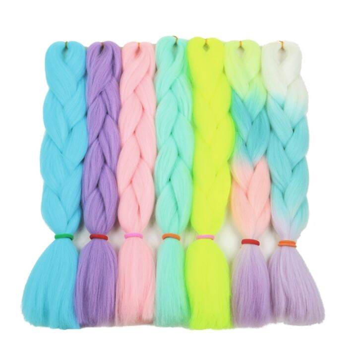 ombre-glowing-luxury-synthetic-braids-florescent-hair-in-the-24inch-100g