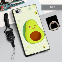 เคสสำหรับ Xiaomi นุ่ม Mi 3เคสโทรศัพท์คลุมทั้งหมด2022ใหม่รูปแบบการป้องกันการตกป้องกันรอยขีดข่วนฝามีที่ถือวงแหวนและเชือก