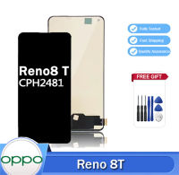 6.43 "ต้นฉบับสำหรับ Oppo Reno8 T 4G จอแสดงผล LCD CPH2481สัมผัสขอบจอดิจิไทเซอร์หน้าจอสำหรับ Reno 8 T 5G กรอบ CPH2505 LCD