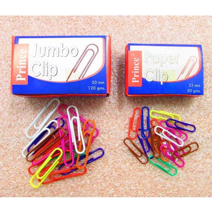 Vinyl Paper Clip Colored Jumbo 120gsm and Small 50gsm Lazada PH