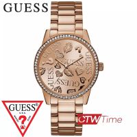 Guess Smooch นาฬิกาข้อมือผู้หญิง สายสแตนเลส รุ่น W1205L3 (สีพิ้งค์โกลด์)