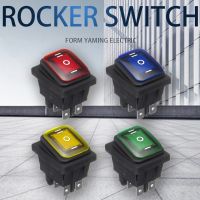 ON OFF ON 6 Pins 16A 20A 125V 250V AC Car Boat Led Light Rocker Toggle Switch Latching Waterproof Three Positions