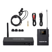 [okoogee]TAKSTAR ระบบตรวจสอบ WPM-300พร้อมหูฟังชนิดใส่ในหู UHF Audio Bodypack Receiver 164FT Transmission Range จอแสดงผลดิจิตอลสำหรับเวทีสตูดิโอ