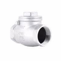 Stainless steel wire mouth horizontal non-return valve 304 stainless steel female thread swing check valve 1/2" 3/4" 1" 1-1/4"