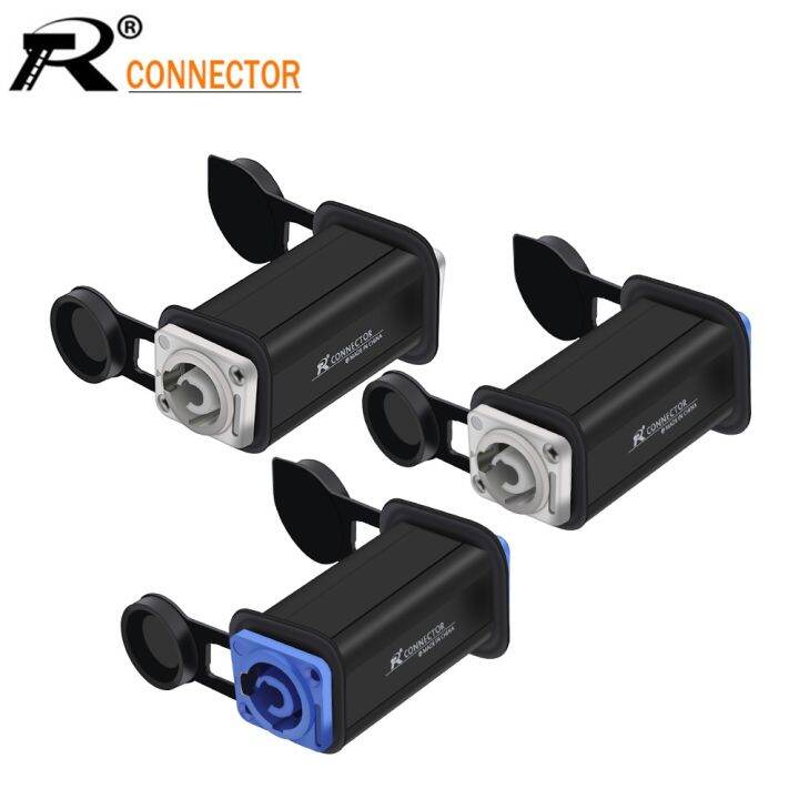 1pc LED Waterproof PowerCon AC Coupler Adapter Extender connector 3PIN