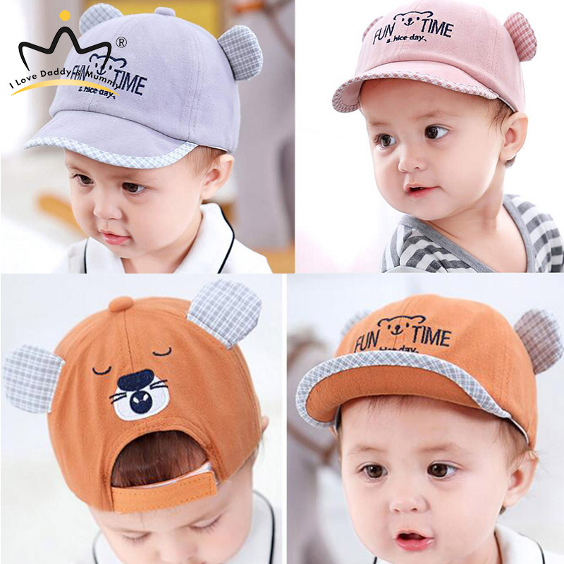 Cute Ear Infant Toddler Kids Baby Girl Summer Bonnet Hat Cotton Baseball Cap Hat 