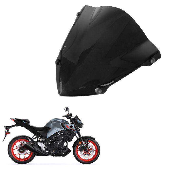 motorcycle-windscreen-windshield-deflector-with-bracket-for-yamaha-mt03-mt-03-mt25-mt-25-2020-2021