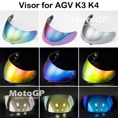 Visera กระจกบังหน้ากากหมวกกันน็อค Casco Moto สำหรับ K4 K3 AGV กระบังหน้าหมวกนิรภัยกันแดดอุปกรณ์เสริมสำหรับ Moto