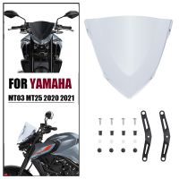 For Yamaha MT-03 MT03 MT25 MT-25 2020 2021 MT 03 25 Motorcycle Double Bubble Windshield Pare-Brise Front Wind Screen Deflectors