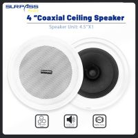 4Inch Ceiling Speaker 5W Professional Public Address System Loadspeaker Background Music Sound for Home Theater Cafe Shop School