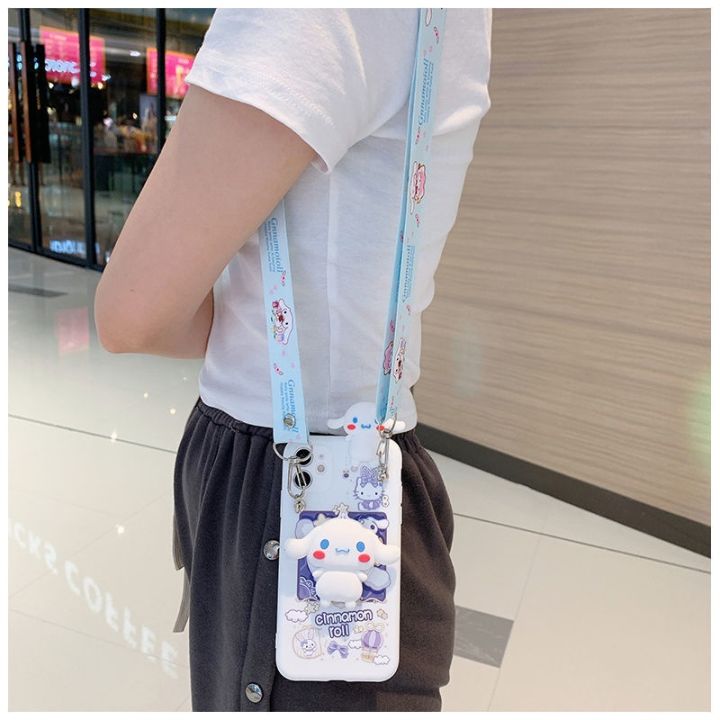 น่ารัก-cinnamoroll-สุนัขเชือกสาวกระจกโทรศัพท์สำหรับ-huawei-nova-y70-y90-10-9se-8-7i-3-4-5t-p50-p40-p30-lite-y6-2019-y70-y7a-y9ฝาครอบด้านหลัง