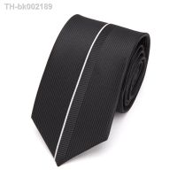 ☍☃ Mens Ties Black Luxurious Necktie Formal Business Wedding Bowtit Fashion Jacquard 6cm Ties for Mens Dress Shirt Accessories Tie