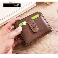 Vintage Men Leather Wallet ID Pocket Bank Credit Card Case Wallet Men Thin Cash Cards Pack Bus Card Holder Card Holders
