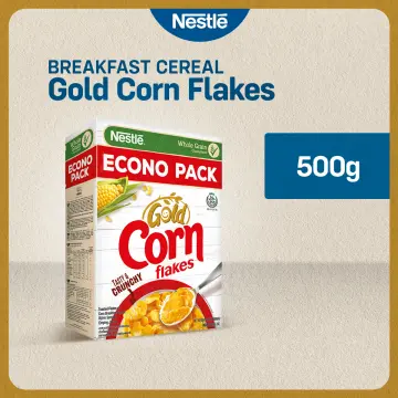 Kellogg's CornFlakes Breakfast Cereal Crunchy Grain Golden Corn Flakes  Pack2x1kg