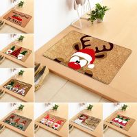 Christmas Welcome Sign Carpet Indoor Porch Rug Santa Decor Greeing Home Entrance Floor Welcome Door Mat Gnome Dwarf Christmas
