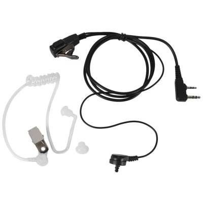 2 Pin PTT MIC Headset Covert Acoustic Tube In-ear Earpiece For Kenwood TYT Baofeng UV-5R BF-888S CB Radio Accessories