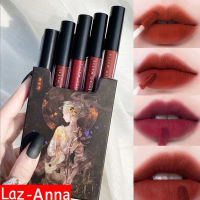 พร้อมส่ง* (ใหม่/ของแท้) Lipstick เซทลิปโทน เกาหลี สีส้มอิฐ 5สี 5 แท่ง ลิปสติก กันน้ำ ติดทนนาน ตลอดวัน ของแท้ 100%