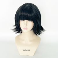 Shizuku Murasaki Cosplay Wig Hunter X Hunter Short Black Styled Heat Resistant Synthetic Hair Anime Wigs With Glasses + Wig Cap