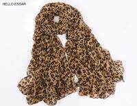 Women Chiffon Scarf 150*45cm thin style Scarfs Print Cat Star Leopard Shawls And Scarves Best Party gift 220092023