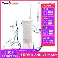 ZZOOI Portable Multifunctional Oral Irrigator Nose Cleaner For Teeth Cleaning Foldable Water Flosser  With 5 Jet Tips 5 Modes