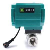 U.S. Solid Stainless Steel Smart Motorized Ball Valve Remote Control with Wifi Manual Switch