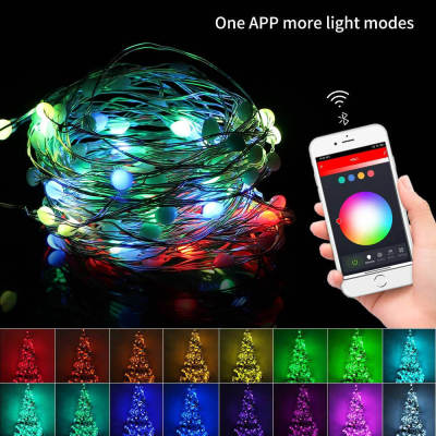 Dreamcolor String Light WIFI Control Music Sync LED Festoon Fairy Lamp Dew Garland for Home Decor Christmas Holiday Lighting