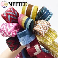 2Meters 38mm Jacquard Webbing Tapes for Bag Strap Ethnic Ribbon Luggage Decor Sewing Bias Band DIY Belt Shoes Accessories Adhesives Tape