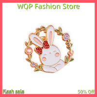 WQP Fashion Store] เซลแฟลชเซลเครื่องประดับเข็มกลัด Lencana Pin กระต่ายน่ารักอุปกรณ์เสริมกระเป๋าเป้สะพายหลังหมวกเครื่องประดับคู่ของขวัญวันวาเลนไทน์คริสมาสต์ฮาโลวีน