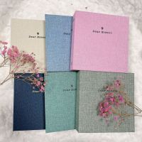 100 Pockets Mini Cotton Linen Surface Photo Album Picture Case for Fujifilm Instax Film Collectting Small Card Ticket Photocard  Photo Albums