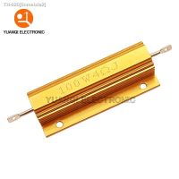 ♝ 50W 100W Aluminum Power Metal Shell Case Wirewound Resistor 0.01R 100K 1 4 6 7 8 10 20 200 500 1K 3.3K 10K ohm resistance RX24