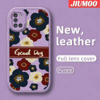 JIUMOO เคสโทรศัพท์ M31 M31 A31แบบปลอกสำหรับ Samsung เคสแฟชั่นลายดอกไม้บางดีไซน์ใหม่นุ่มหนังเคสป้องกันกล้องฝาปิดด้านหลังเลนส์เต็มรูปแบบเคสกันกระแทก