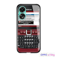 GGK เคส Nokia วินเทจคลาสสิกสุดสร้างสรรค์สำหรับ OPPO A78 4G ลายบอยเกมแพดดีไซน์ฝาครอบเคสใส่โทรศัพท์กระจกนิรภัยมันวาวกันกระแทก