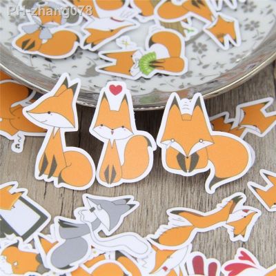40 Pcs/lot Funny little fox DIY Decorative paper Sticker Decal For Phone Car Laptop Album diary Backpack Kids Toy Stickers
