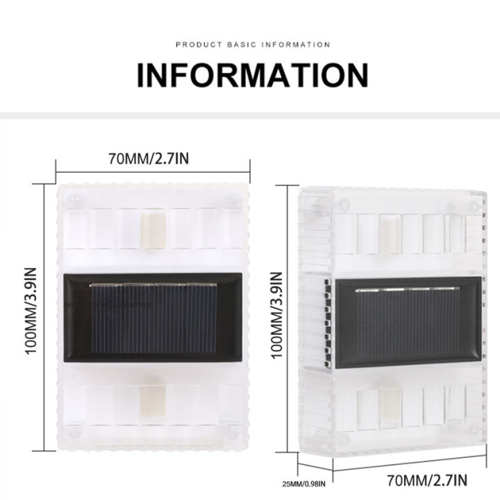 โคมไฟรั้วสีขาว-led-พลังงานแสงอาทิตย์ใช้งานกลางแจ้งไฟผนังกันน้ำอบอุ่นอัตโนมัติไฟกลางคืนเซ็นเซอร์สำหรับตกแต่งประตูลานบ้าน