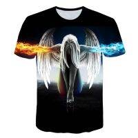 2023 Customized Fashion ☬◄Summer  Hot sell T-shirt 3d printh Tshirt Print angel Men/Women T shirt Tops Tees，Contact the seller for personalized customization