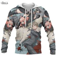 CLOOCL Men Hoodie Anime Spy Family Manga 3D All Over Printed Long Sleeves Unisex Hooded Pullover Women Casual Streetwear