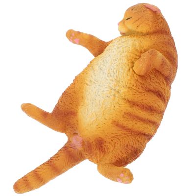 อุปกรณ์ประกอบฉากของเล่นขนาดจิ๋วรูปปั้นแมวพลาสติกปลอมเหมือนจริงหุ่นลูกแมวน่ารักโมเดลตกแต่งเดสก์ท็อป