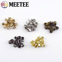 50g Meetee Brass U Style Zipper Stopper Non-slip for 3# 5# 8# 10# for Metal Nylon Resin Zippers Repair Crafts Hardware Accessory Door Hardware Locks F