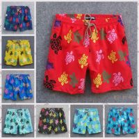 Summer New Mens Beach Pants Wholesale Quick-Drying Four-Point Beach Pants Sports Home Fitness Casual Shorts Flower Pants