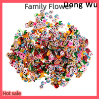 Family Flower Flash Sale ใหม่1000ชิ้นเล็บ3D ตัวอักษรเศษสติกเกอร์ดินโพลิเมอร์เคล็ดลับเจล