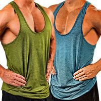 Gym Men Tank Top Bodybuilding Quick drying Running Men 39;s Vest Fitness Summer Workout Training Solid Sports Sleeveless T shirt