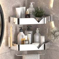 Bathroom Shelves No-Drill Wall Mount Corner Shelf Shower Storage Rack Holder For WC Shampoo Organizer Bathroom Accessories