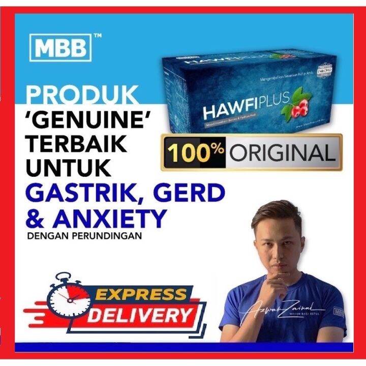 Promo Raya ] Haw Fi Plus Solusi Masalah Gastrik Gerd Anxiety Lazada