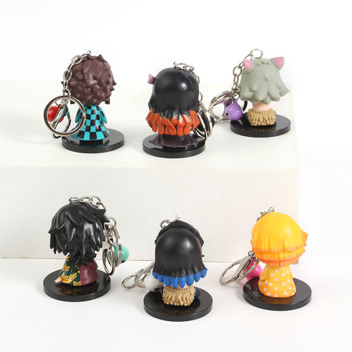 6pcs-demon-slayer-keychain-doll-anime-keyring-cute-bag-pendant-cartoon-tanjiro-nezuko-kyoujurou-kochou-gifts