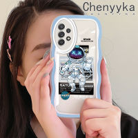 Chenyyka เคสปลอกสำหรับ Samsung กาแลคซี A52s 5G A52 4G A52 5G ดีไซน์ใหม่ลายการ์ตูนนาซ่าขอบครีมกันกระแทกแบบใสเคสมือถือนิ่มโปร่งใสลายกล้องถ่ายรูปเรียบง่ายอ่อนโยนป้องกัน