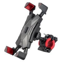 Universal Bike Phone Holder 360° View Motorcycle Bicycle Phone Holder for 4.5-7 inch Mobile Phone Stand Shockproof Bracket Clip