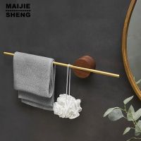 Black Walnut And Brass Towel Shelf Activities Toilet Towel Rack Bathroom Single Towel Bar Rack Kitchen Towel Rack Hanger