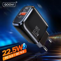 QOOVI Dual USB Type C PD 20W Charger 5A Fast Charging Wall Adapter Quick Charge 4.0 QC For iPhone 14 13 12 Huawei Xiaomi Samsung Wall Chargers