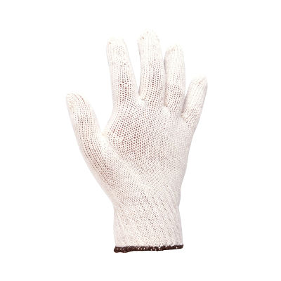 ถุงมือผ้าคอตตอน PARAGON รุ่น 75-546428 ขนาด 400 กรัม สีขาวขอบน้ำตาล  [ส่งเร็วส่งไว มีเก็บเงินปลายทาง]